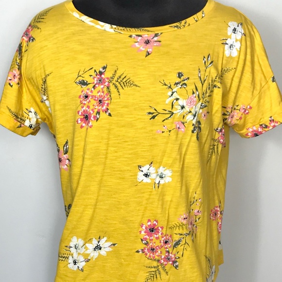 Maurices Tops - Women’s Maurices yellow floral shirt XL